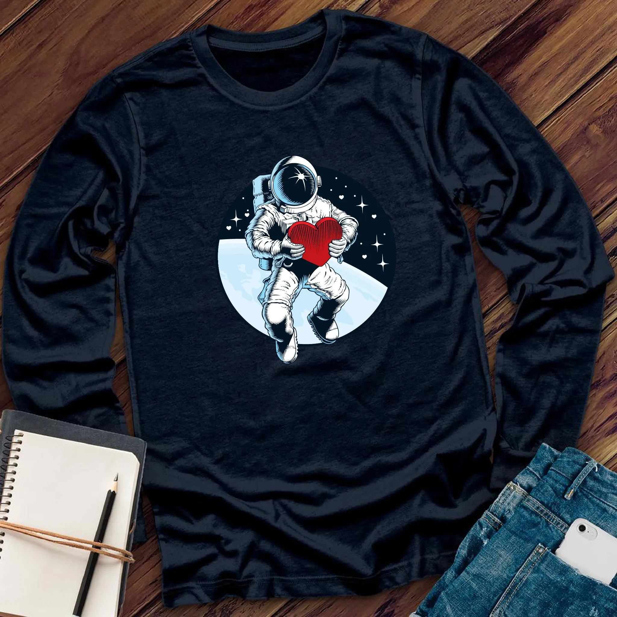 Valentine Astronaut Long Sleeve