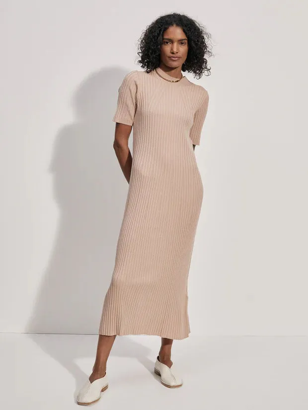 Varley - Maeve Rib Knit Midi Dress