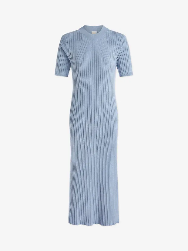 Varley - Maeve Rib Knit Midi Dress