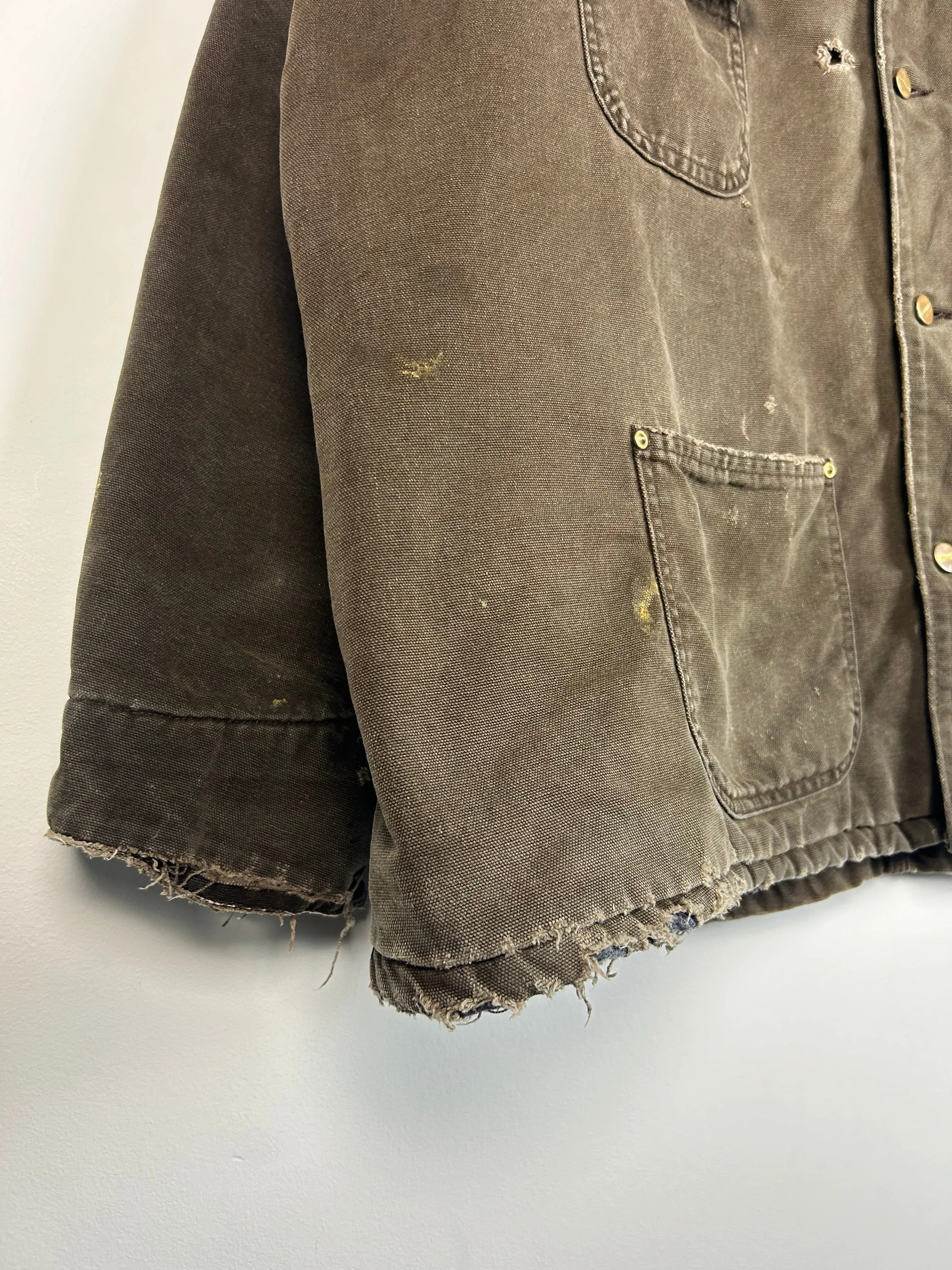 Vintage 90's Carhartt Chore Brown Jacket CN1082