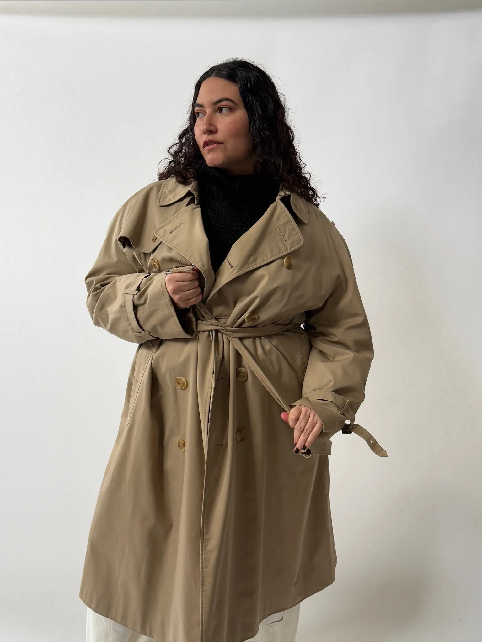 Vintage Belted Trench Coat