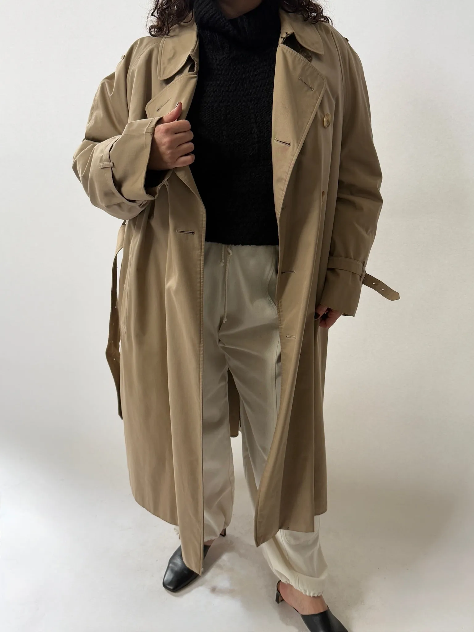 Vintage Belted Trench Coat