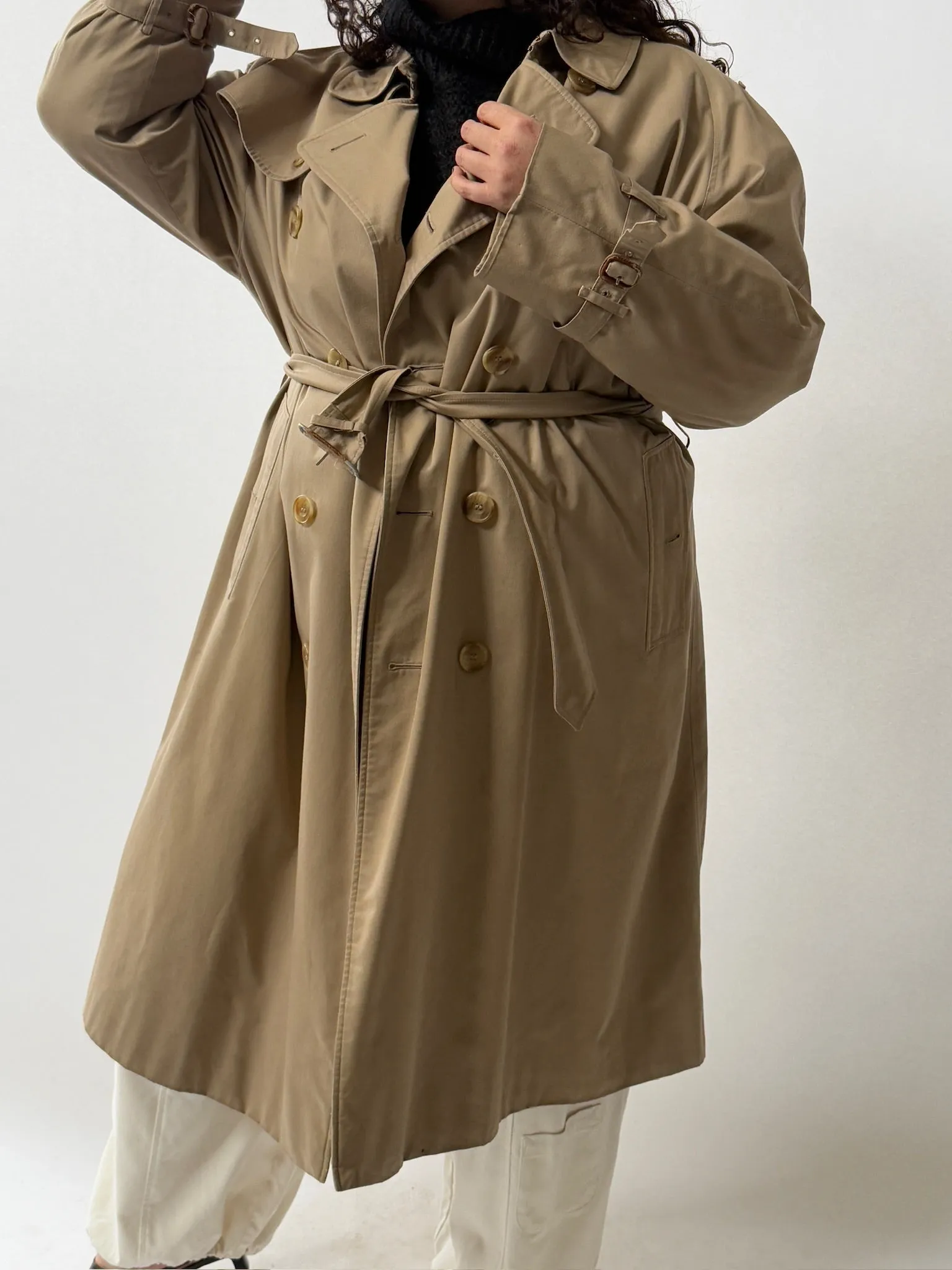Vintage Belted Trench Coat