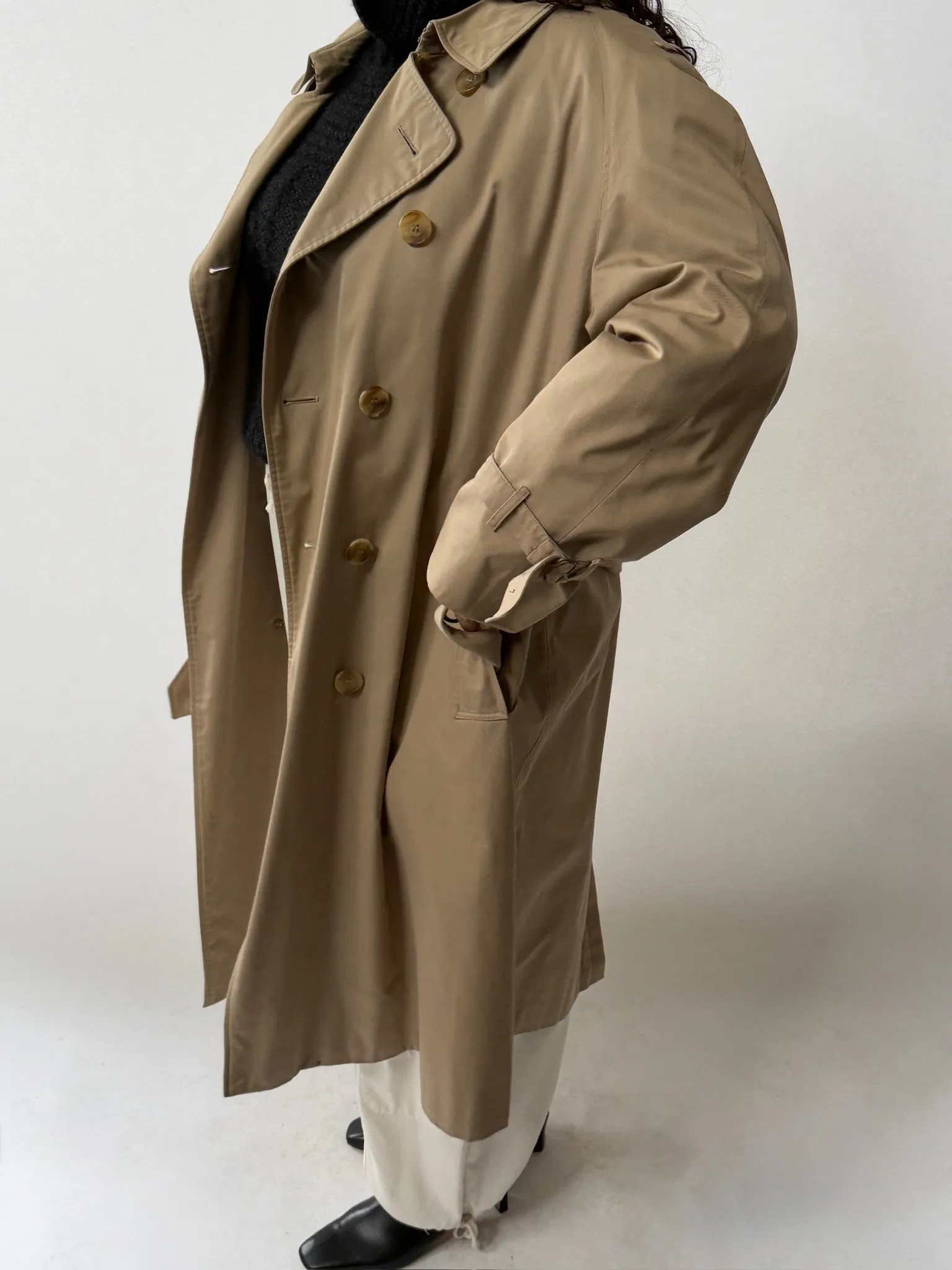 Vintage Belted Trench Coat