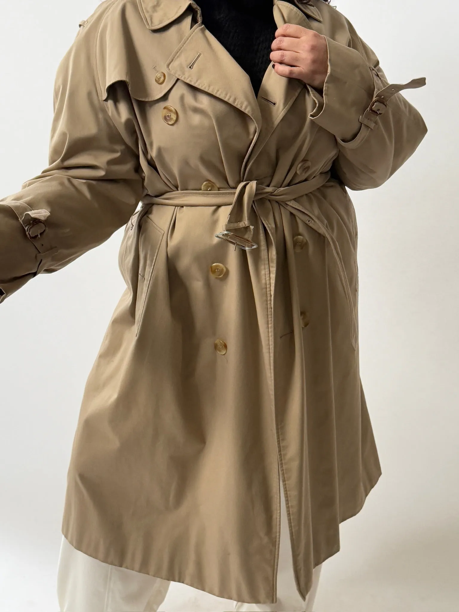 Vintage Belted Trench Coat