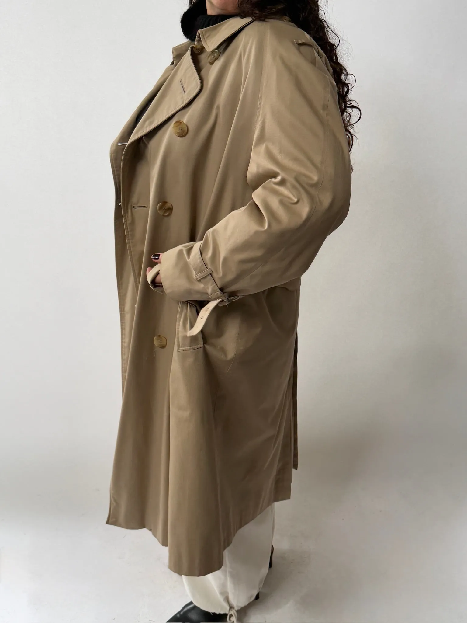 Vintage Belted Trench Coat