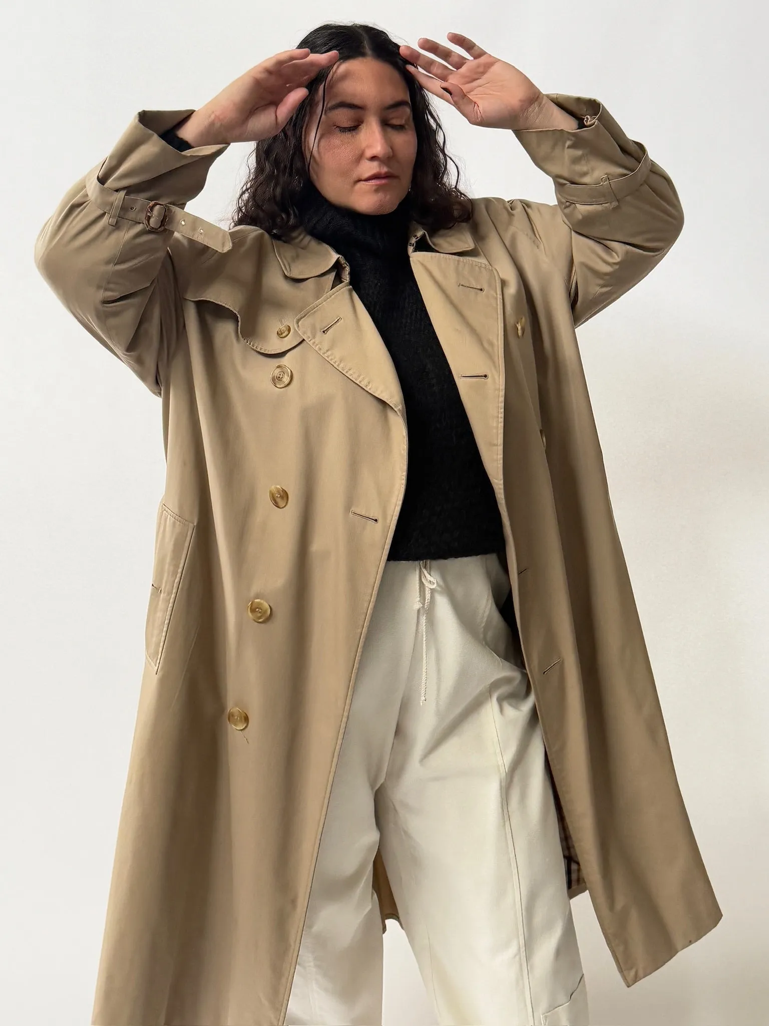 Vintage Belted Trench Coat