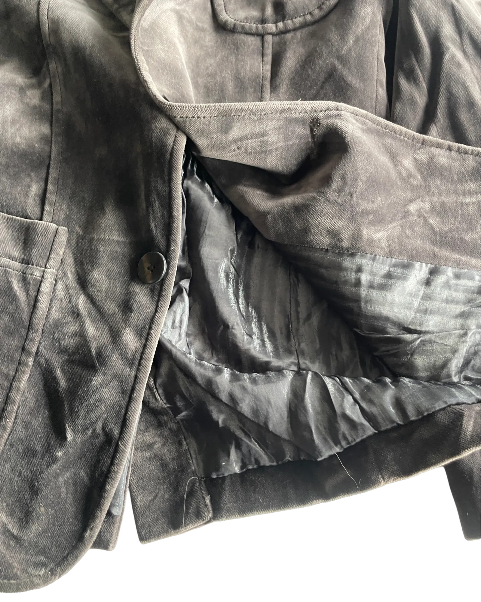 Vintage Brown Velvet Zara Blazer Jacket - Men's Size M (SKU 4615)