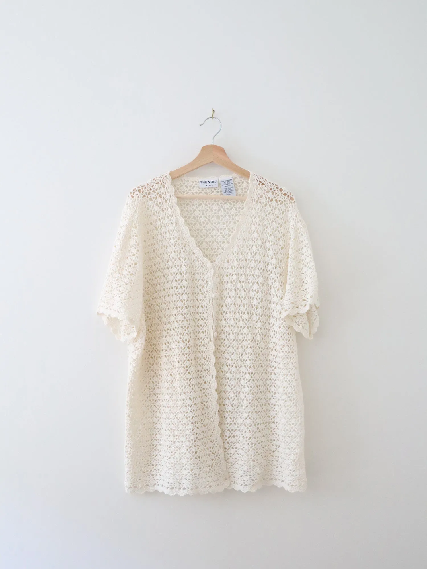 Vintage Open Knit Top (XL)