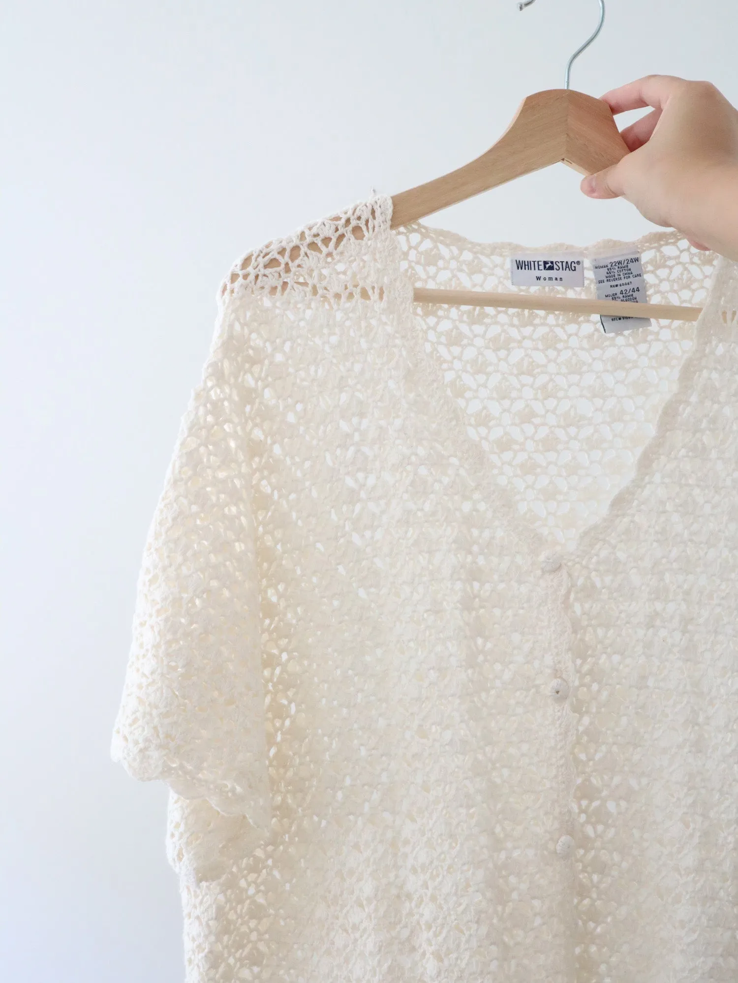 Vintage Open Knit Top (XL)