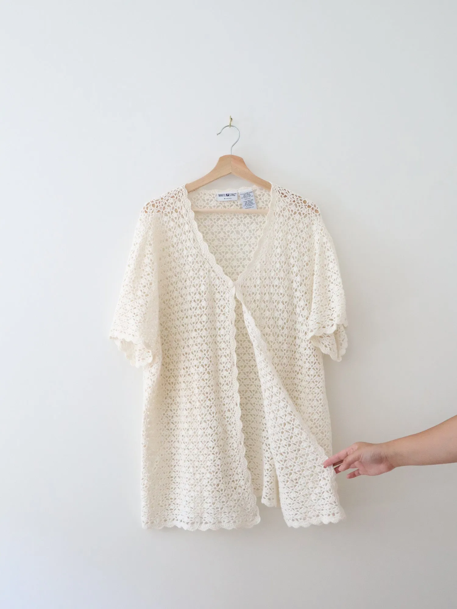 Vintage Open Knit Top (XL)