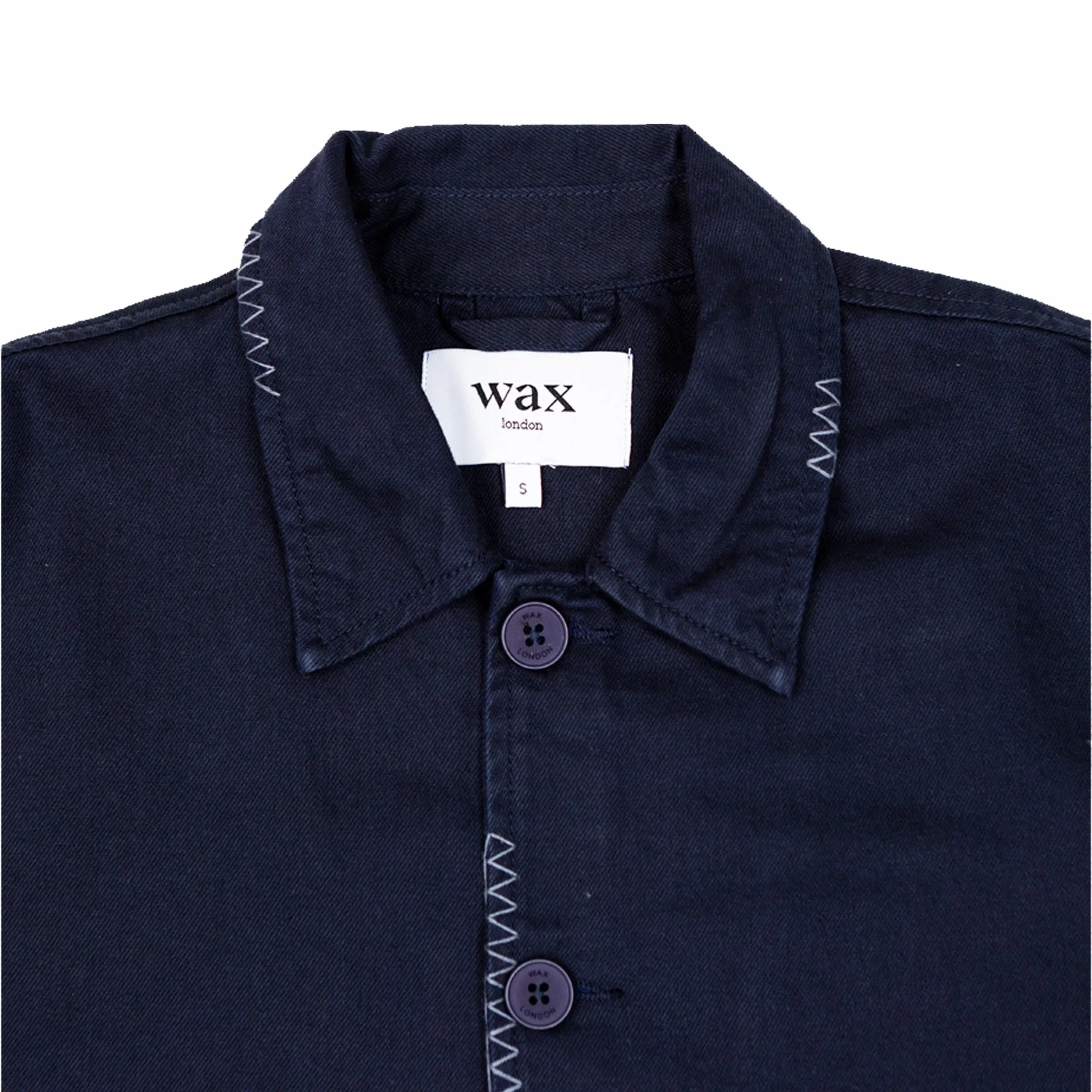 Wax London Mews Embroidered Jacket (Navy)