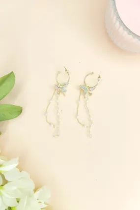 Wild Butterfly Hoop Earrings