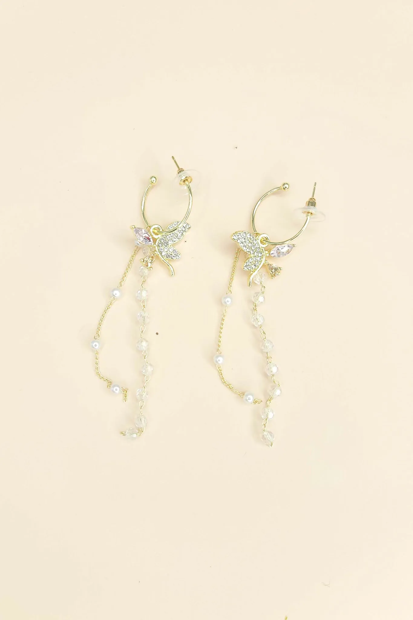 Wild Butterfly Hoop Earrings