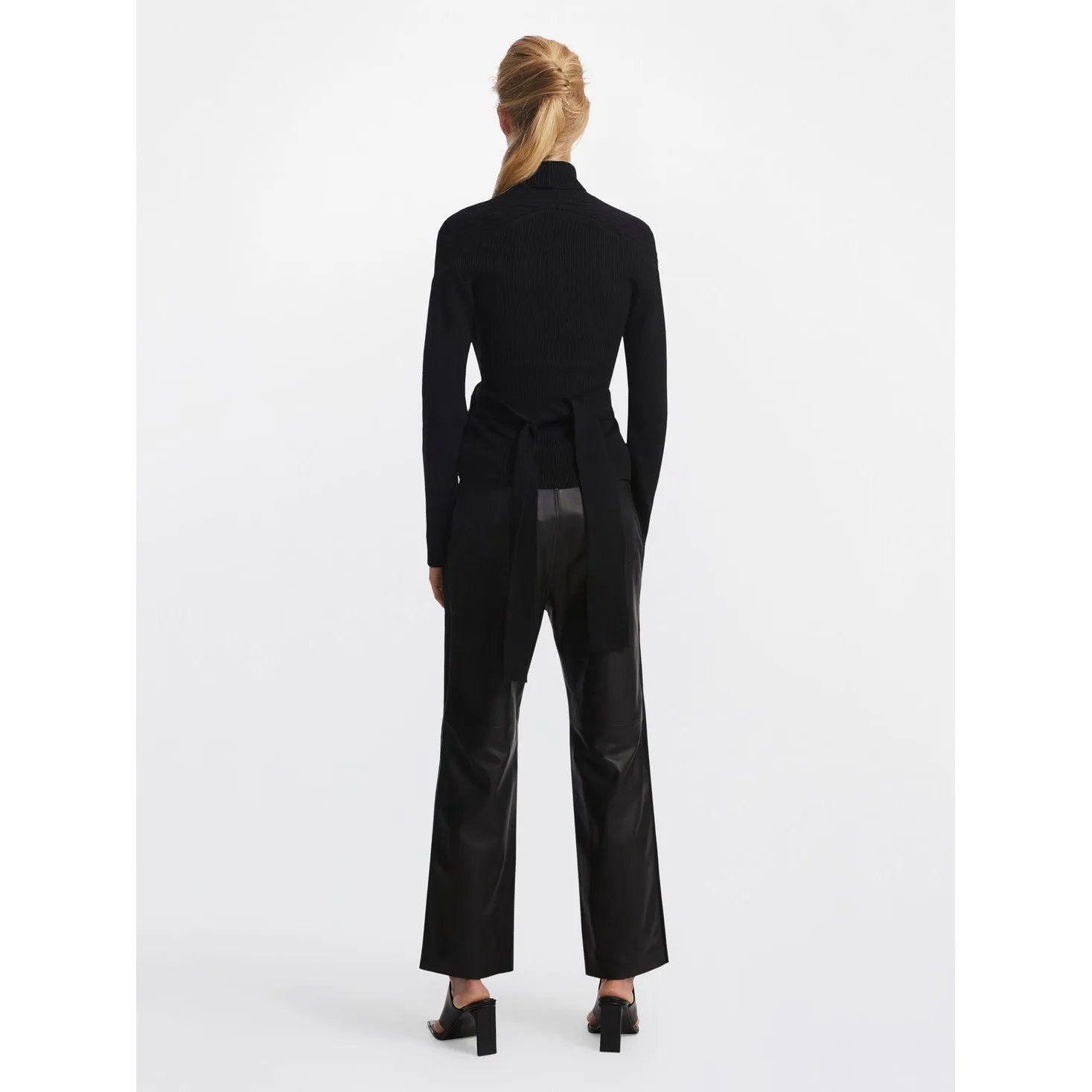 Women's Turtleneck Cut Out Sweater