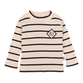 Wynken Ecru/Black Striped Top   Legging Set
