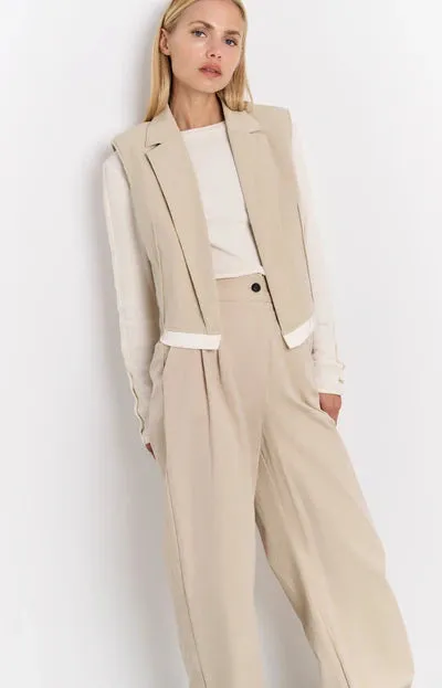 Yaya 01-521001-503 Sleeveless cotton gilet