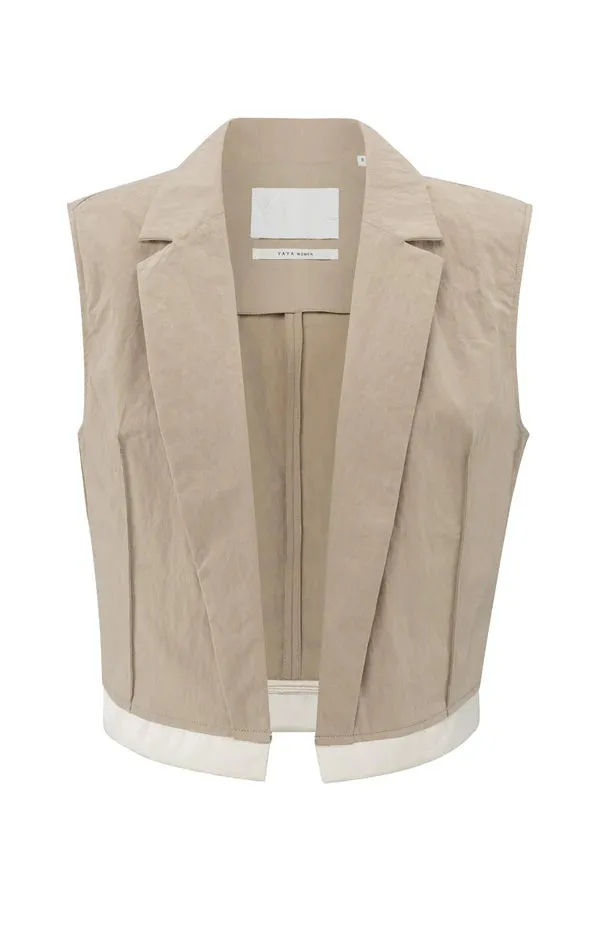 Yaya 01-521001-503 Sleeveless cotton gilet
