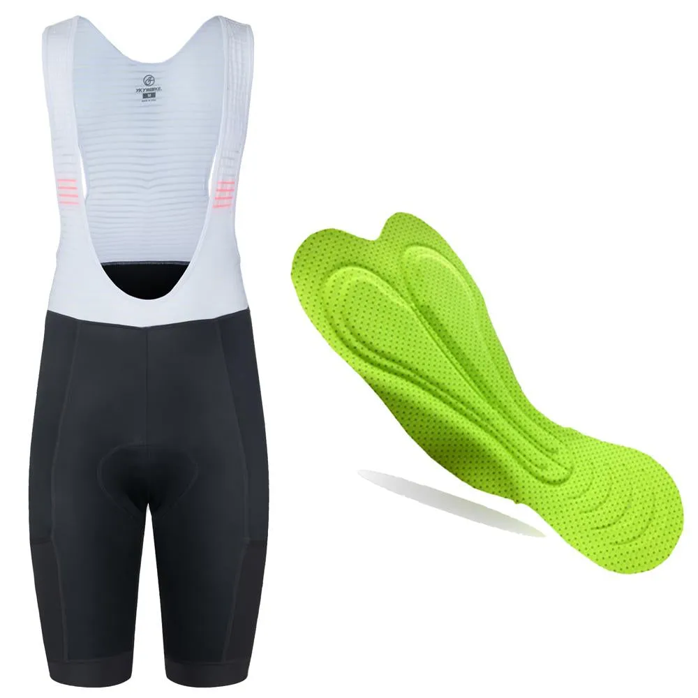 YKYW Men’s Cycling Bib Shorts 8H Ride Pad 4 pockets Lycra Breathable Cool