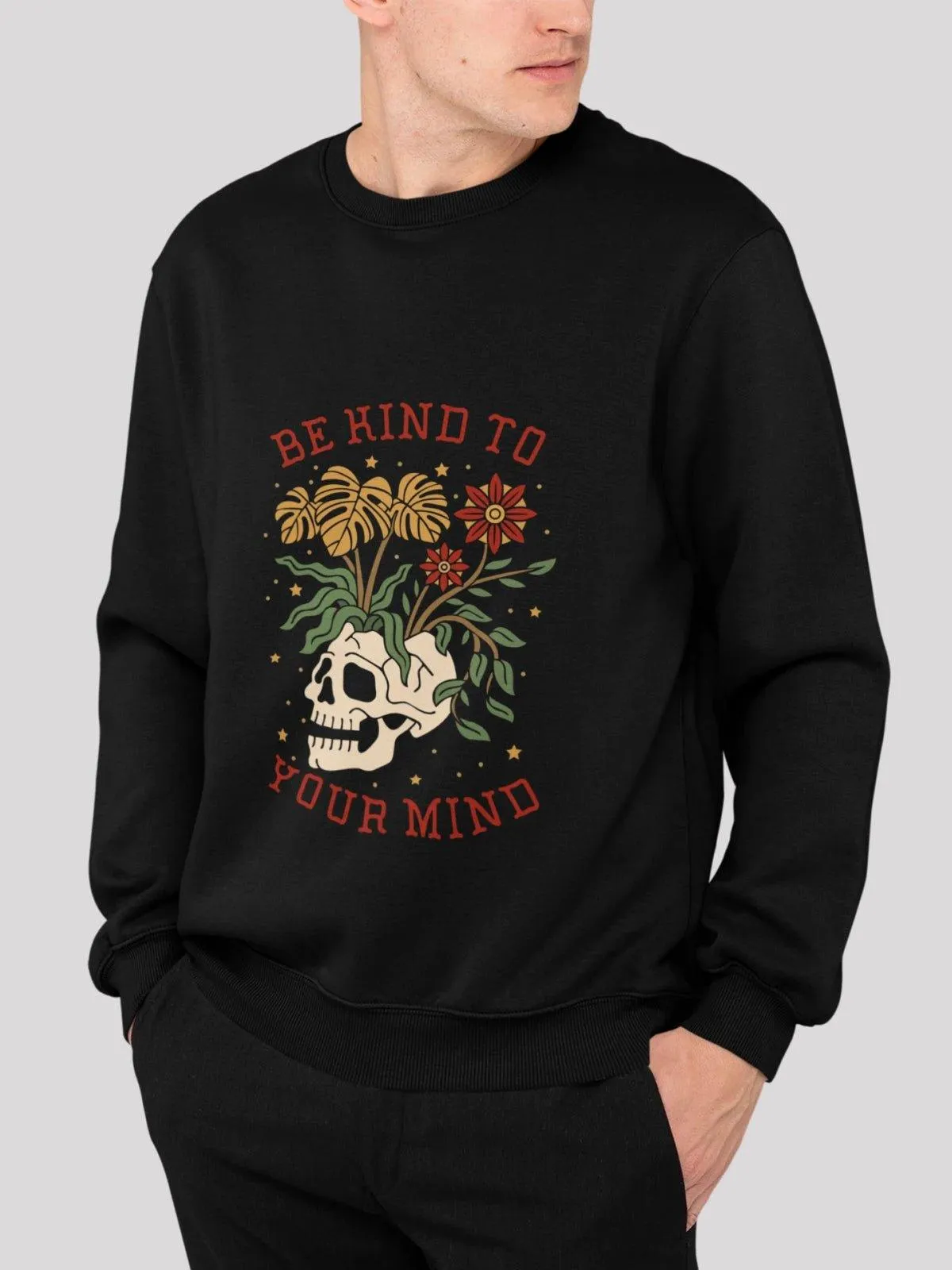 Your Mind Black Unisex Sweatshirt